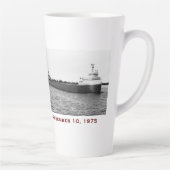 The Edmund Fitzgerald with Crew Names Latte Mok (Rechts)