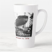 The Edmund Fitzgerald with Crew Names Latte Mok (Rechts)