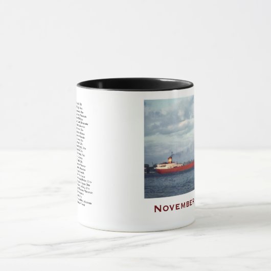 The Edmund Fitzgerald with Crew Names Mok (Midden)