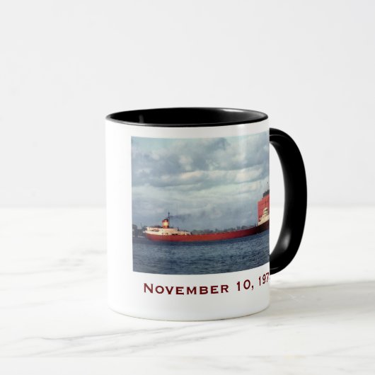 The Edmund Fitzgerald with Crew Names Mok (Voorkant rechts)