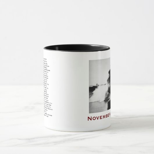 The Edmund Fitzgerald with Crew Names Mok (Midden)