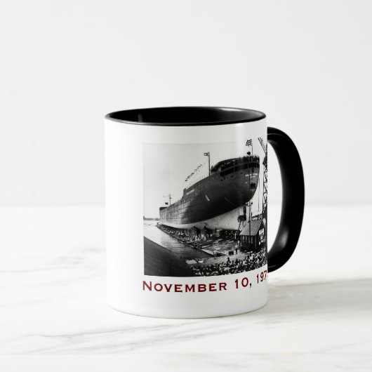 The Edmund Fitzgerald with Crew Names Mok (Voorkant rechts)