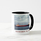 The Edmund Fitzgerald with Crew Names Mok (Voorkant rechts)