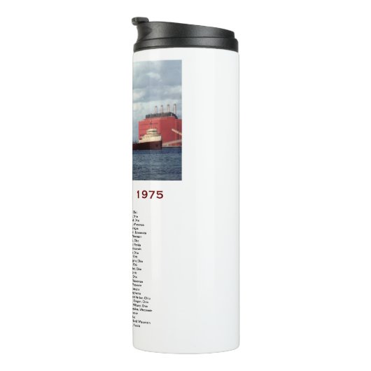 The Edmund Fitzgerald with Crew Names Mug Thermosbeker (Geroteerd rechts)