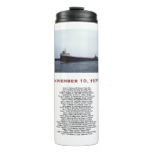 The Edmund Fitzgerald with Crew Names Mug Thermosbeker (Voorkant)
