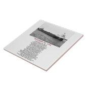 The Edmund Fitzgerald with Crew Names Tegeltje (Zijkant)