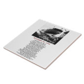 The Edmund Fitzgerald with Crew Names Tegeltje (Zijkant)