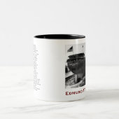 The Edmund Fitzgerald with Crew Names Tweekleurige Koffiemok (Center)