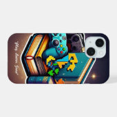"The Education Arcade" iPhone 15 Case (Achterkant horizontaal)