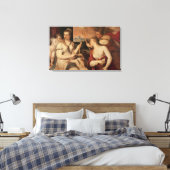 The Education of Cupid, c.1565 Canvas Afdruk (Insitu (Slaapkamer))