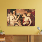 The Education of Cupid, c.1565 Canvas Afdruk (Insitu (Woonkamer))