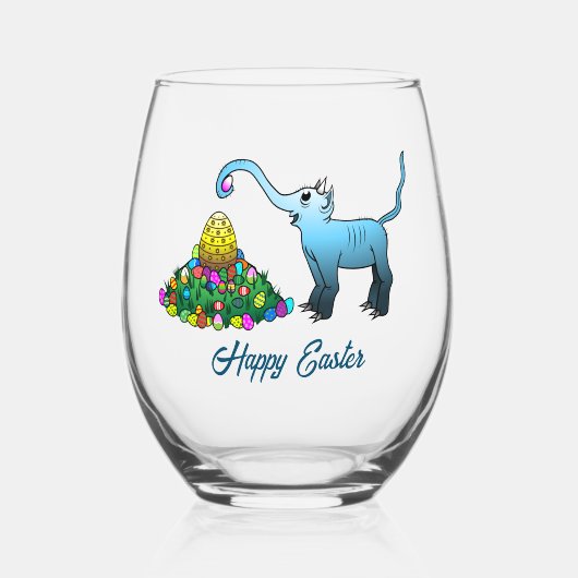 The egg hunt has begun. wijnglas zonder voet (Voorkant)