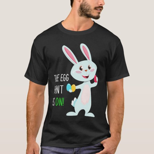 The Egg Hunt Is On Easter Bunny Hunter Quote Kids T-shirt (Voorkant)