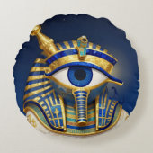 The Egyptian Eye´1 Rond Kussen (Voorkant)