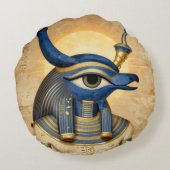The Egyptian Eye´4 Rond Kussen (Achterkant)