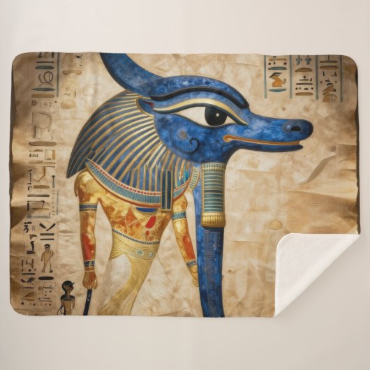 The Egyptian Eye´5 Sherpa Deken (Voorkant (horizontaal))