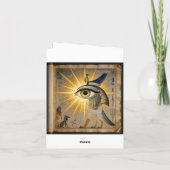 The Egyptian Eye´6 Feestdagen Kaart (Achterkant)