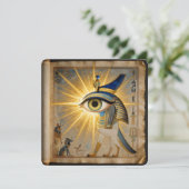 The Egyptian Eye´6 Feestdagenkaart (Staand voorkant)