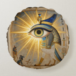 The Egyptian Eye´6 Rond Kussen
