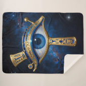 The Egyptian Eye´7 Sherpa Deken (Voorkant (horizontaal))