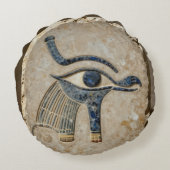 The Egyptian Eye´8 Rond Kussen (Achterkant)