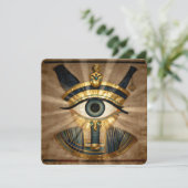 The Egyptian Eye´9 Feestdagenkaart (Staand voorkant)