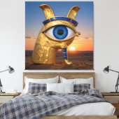 The Egyptian Eye Canvas Afdruk (Insitu (Slaapkamer))