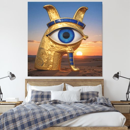 The Egyptian Eye  Canvas Afdruk (Insitu (Slaapkamer))