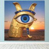 The Egyptian Eye  Canvas Afdruk (Insitu (Houten vloer))