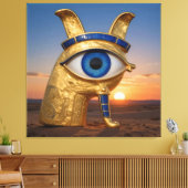 The Egyptian Eye Canvas Afdruk (Insitu (Woonkamer))
