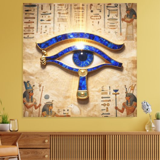 The Egyptian Eye  Canvas Afdruk (Insitu (Woonkamer))
