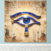 The Egyptian Eye Canvas Afdruk (Insitu (Houten vloer))