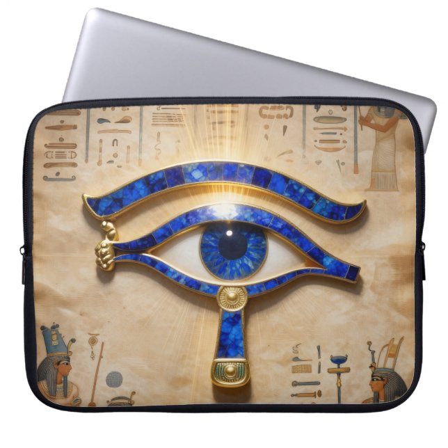 The Egyptian Eye  Laptop Sleeve (Voorkant)