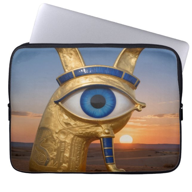 The Egyptian Eye  Laptop Sleeve (Voorkant)