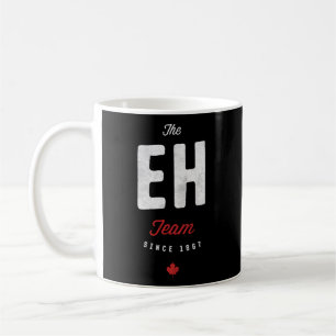 The Eh Team 1867 Canada Maple Leaf Canadian Hockey Koffiemok
