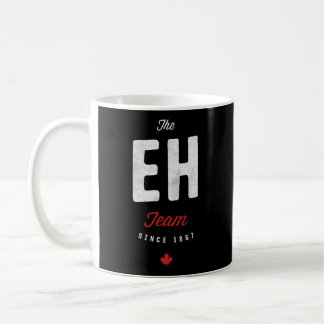 The Eh Team 1867 Canada Maple Leaf Canadian Hockey Koffiemok