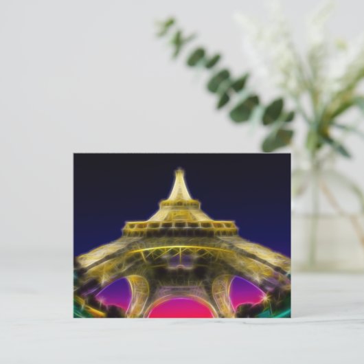 The Eiffel Tower, Parijs, Frankrijk Briefkaart (Staand voorkant)