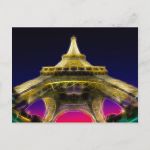 The Eiffel Tower, Parijs, Frankrijk Briefkaart