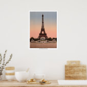 The Eiffel Tower, Parijs, Frankrijk Poster (Keuken)