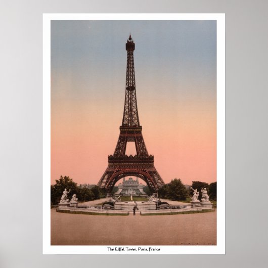 The Eiffel Tower, Parijs, Frankrijk Poster (Voorkant)