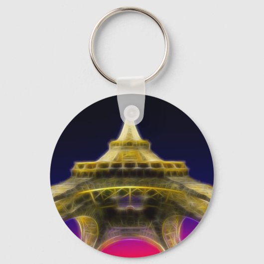 The Eiffel Tower, Parijs, Frankrijk Sleutelhanger (Voorkant)