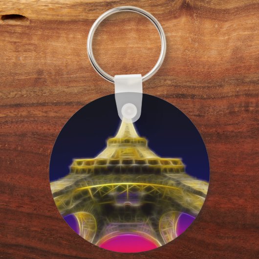 The Eiffel Tower, Parijs, Frankrijk Sleutelhanger (Voorkant)