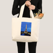 The Eiffel Tower Paris Frankrijk Grote Tote Bag (Voorkant (product))
