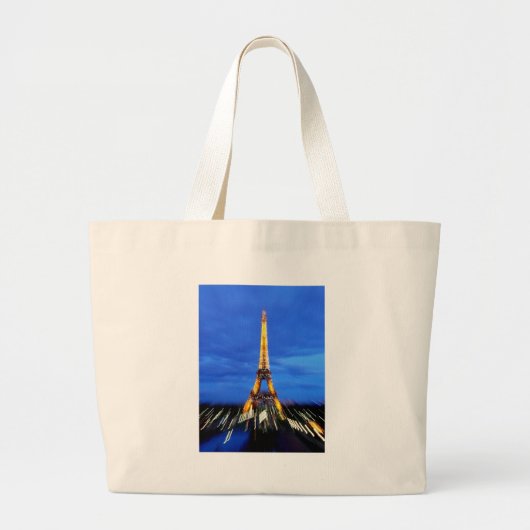 The Eiffel Tower Paris Frankrijk Grote Tote Bag (Voorkant)
