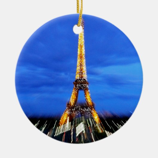 The Eiffel Tower Paris Frankrijk Keramisch Ornament (Voorkant)
