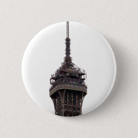 The Eiffel Tower Paris Frankrijk Ronde Button 5,7 Cm (Voorkant)