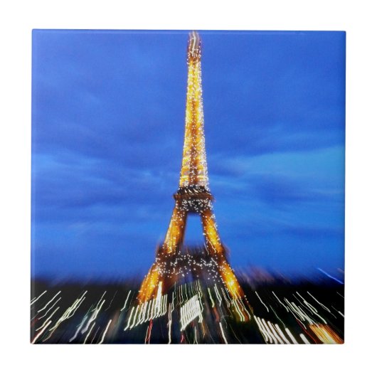 The Eiffel Tower Paris Frankrijk Tegeltje (Voorkant)
