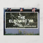 The Elbow Room Sign, Unalaska Island Briefkaart (Voorkant)