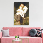 The Elder Sister (door William Bouguereau) Canvas Afdruk (Insitu (Woonkamer))