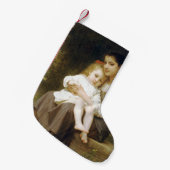 The Elder Sister (door William Bouguereau) Kleine Kerstsok (Voorkant (Hangend))